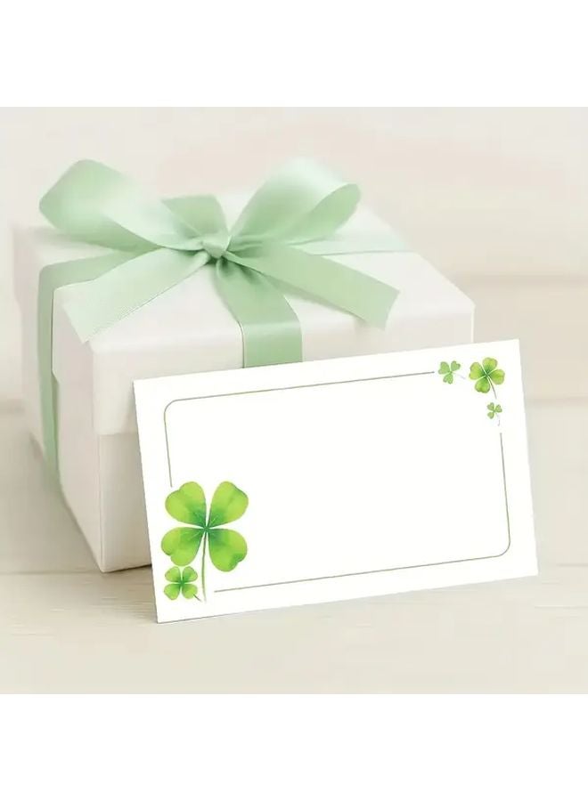 Lucky Clover Greeting Card Set 20pcs Heart Shaped Minimalist Cards For All Occasions - Image 4